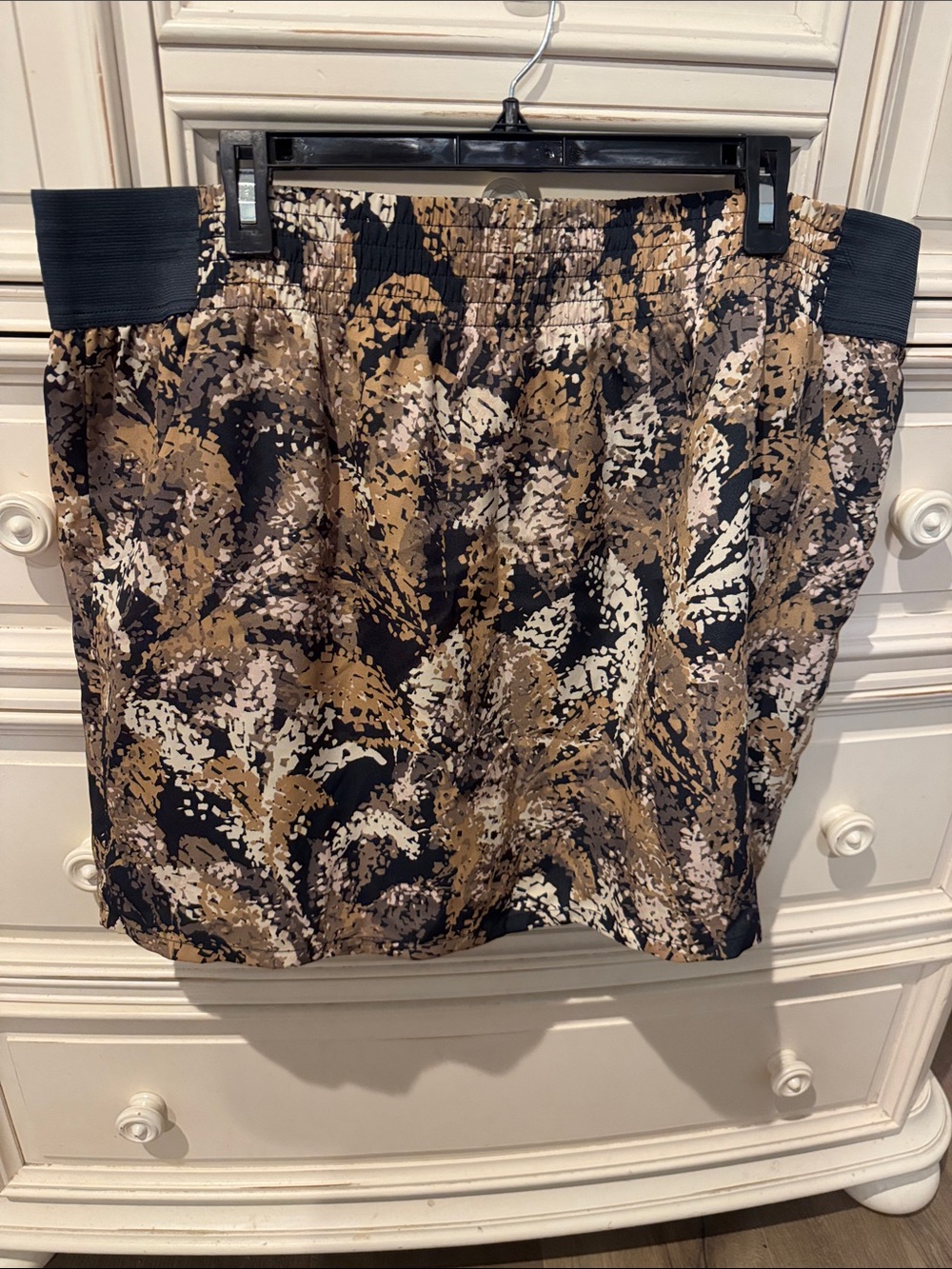 GAP Black, Brown & Cream Printed Mini Skirt